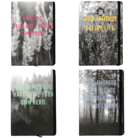 4x Cool A5 Notebook - Blank Paper - Wisdom