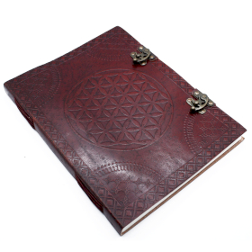 Huge Flower of Life Leather Book 10x13