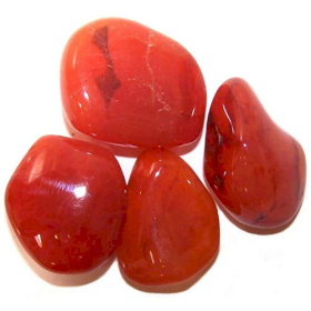 24x L Tumble Stones - Carnelian