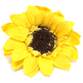 50x Craft Soap Flower - Lrg Sunflower - Yellow