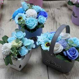 Bouquet Petite Gift Pot- Soothing Blues