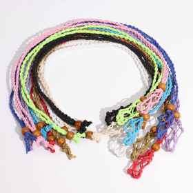 55x Crystal Gemstone Necklace Cord 45cm/18inch - Mix Pack 5 of each colour