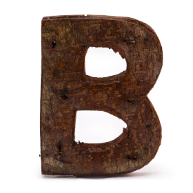 12x Rustic Bark Letter   - 