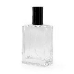 6x 50ml Square Chunky Bottle, Black Spray and Cap