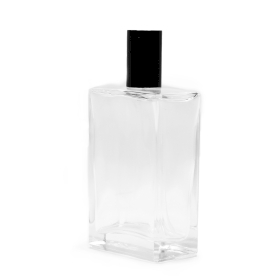 6x 100ml Square Chunky Bottle, Black Spray and Cap