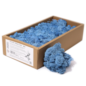 Decoration Reindeer Moss - Blue - (approx 500gm)