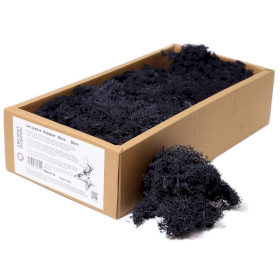 Decoration Reindeer Moss - Black - (approx 500gm)