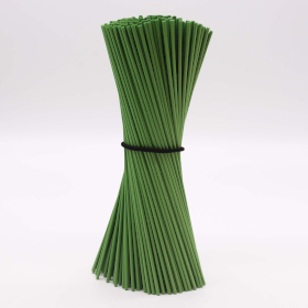 3mm x 25cm Bundle Fibre Reeds - (aprox 250) - Moss Green