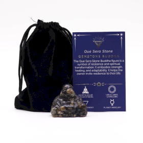 Gemstone Small Buddha - Que Sera Stone 35x40x23mm