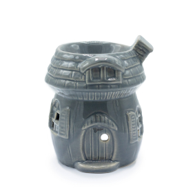 3x Mushroom House Oil Burner - Grey