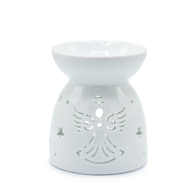 3x Oil Burner Angel Cut Out- White