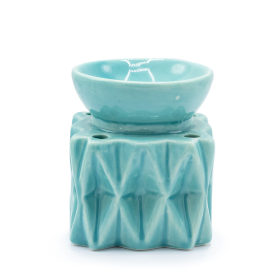 3x Oil Burner Geometric - Blue