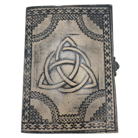 Circle Triquetra - Esoteric Notebook - Antique Grey - 17.5x12.5x3cm