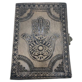 Hamsa - Esoteric Notebook - Antique Grey - 17.5x12.5x3cm