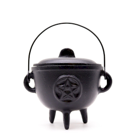 Extra Lrg Cast Iron Cauldron with Pentagon 15x15cm