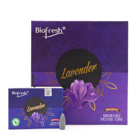 12x Biofresh Backflow Incense Cones (40 cones) - Lavender