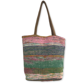 Recycled Big Rug Bag - Pink Shades