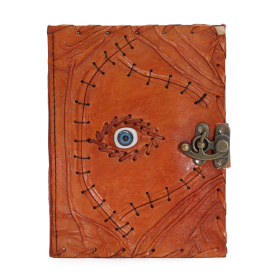 Light Brown Tan Book - Evil Eye Decor - 20x15cm