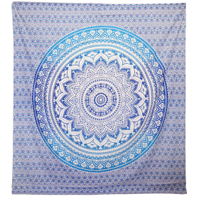 Wall Hanging / Beach Spread - Umrao Mandala - Blue