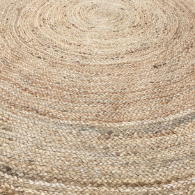 Extra Large Round Soft Jute Rug  200cm