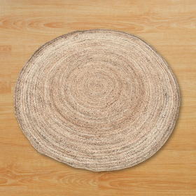 Lrg Round Soft Jute Rug  150cm