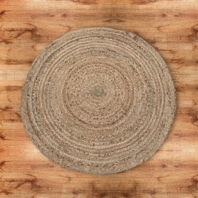 Round Soft Jute Rug  90cm