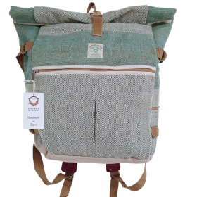 Hemp Trekking Rolling Backpack - Sage