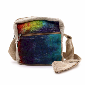 Tiedye Hemp Messegner Bag 1  Zip