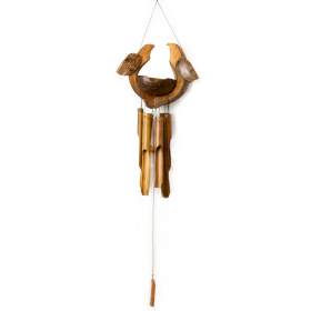 Bamboo Wind Chime - Natural Finish - Husband & Wife