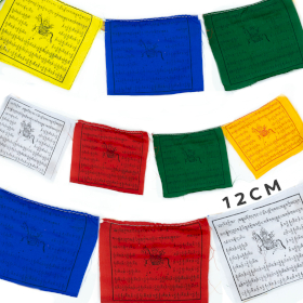 5x Small Tibetian Ten Prayer Flags - 12cm (10 Flags)