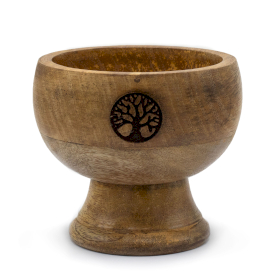 Lrg Ritual Bowl Incense Cone Holder 11x9 (cm) - Tree of Life