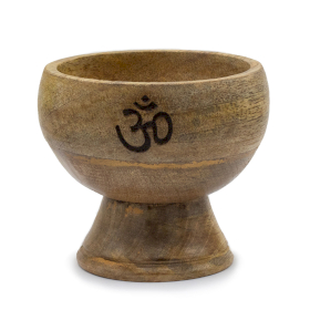 Lrg Ritual Bowl Incense Cone Holder 11x9 (cm) - Om