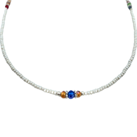 Nepalese Extra Fine Gem Necklace - Pearl & Cut Beads