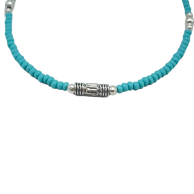 Nepalese Extra Fine Gem Bracelet - Turquoise & Teardrop