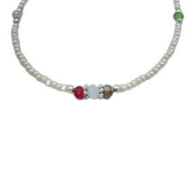 Nepalese Extra Fine Gem Bracelet - Pearl & Cut Beads