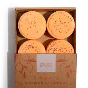 3x Zen Shower Steamers - Therapy Wellness Gift Set - Energising (Orange)