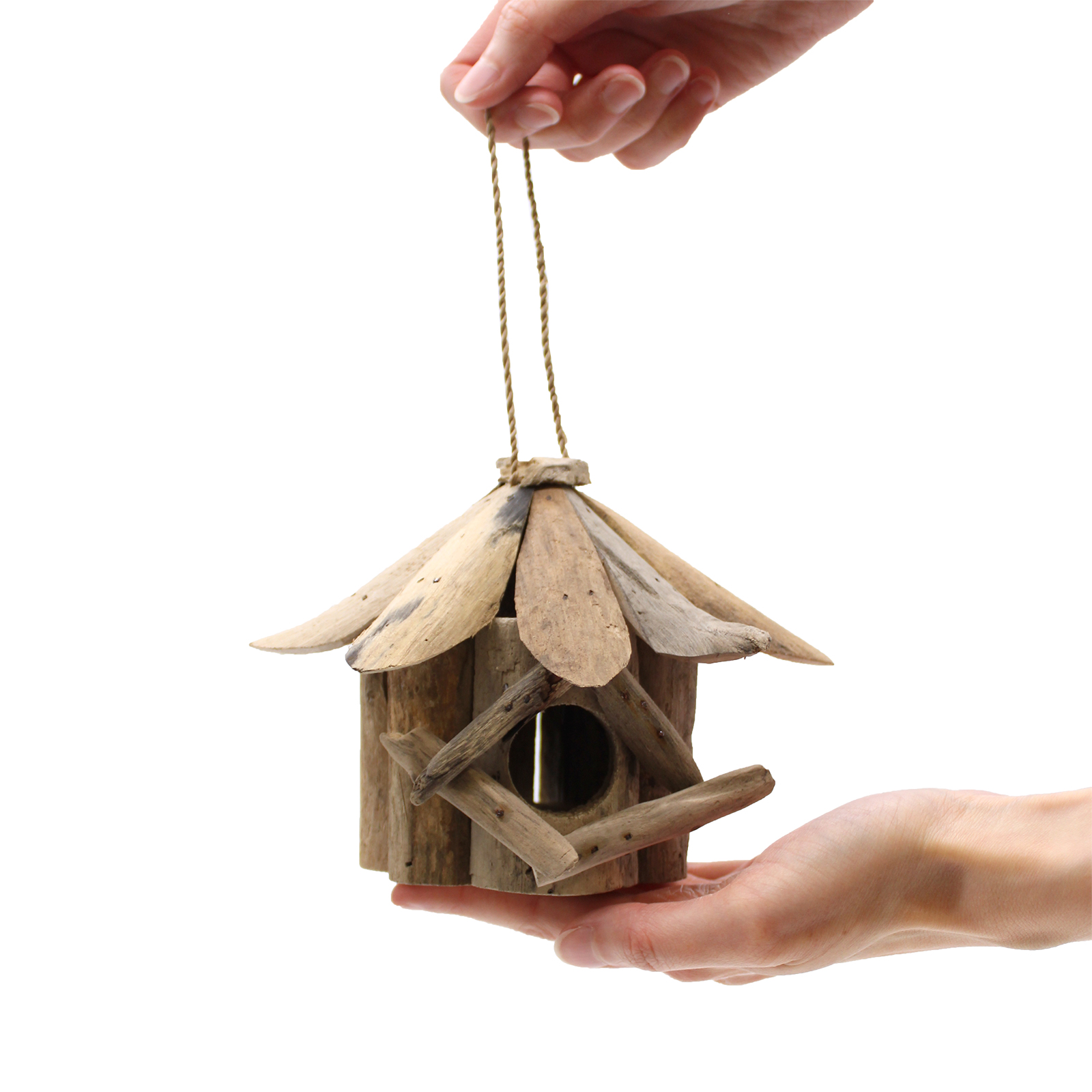 Handcrafted Feeders and refuges for birds