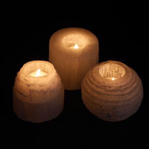 Supply of Selenite Candle Holders