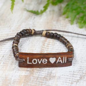 Wholesale Coconut Slogan Bracelets 
