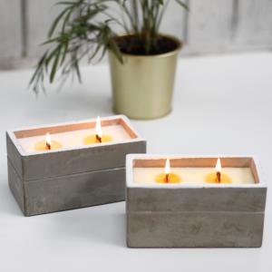 Distributor of Concrete Wooden Wick Candles