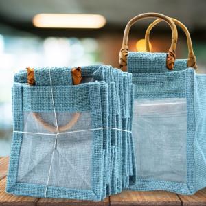 Distributor of Pure Jute and Cotton Window Gift Bags