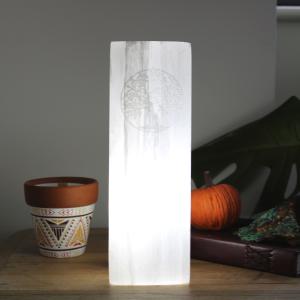 Selenite Block Lamp for Resale