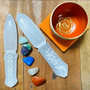 Selenite Ceremonial Knives for Resale