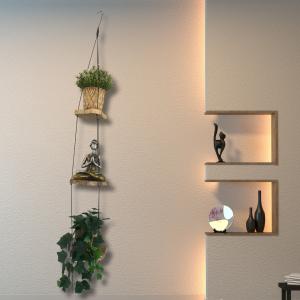 Hanging Gamel Wood Shelf 