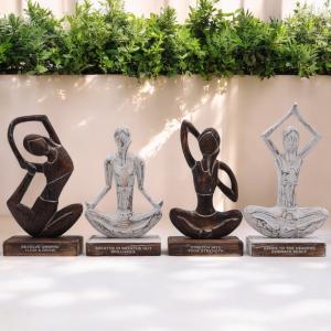 Wooden Yoga Lady for Resale