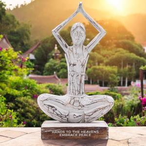 Wholesale Wooden Yoga Lady