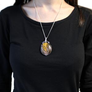 Tiger Eye Indian Gemstone Necklace