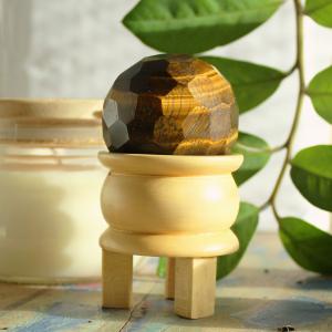 Tiger Eye Healing Balls & Stand