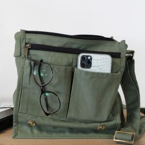 Wholesale Canvas Cotton Laptop Messenger Bag