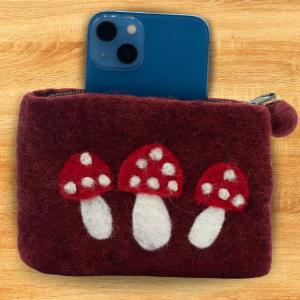 Supplier of Natural Felt Zipper Pouch